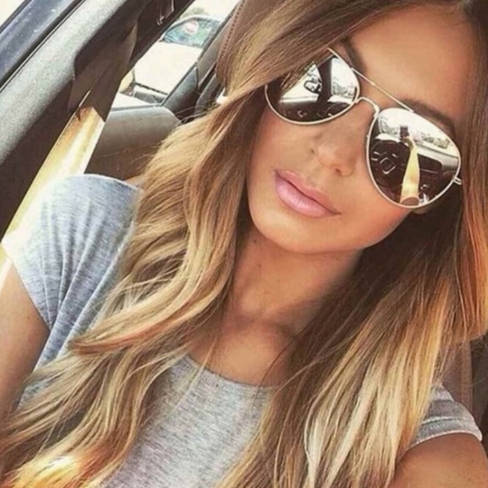Kara and Kate aviator sunglasses silvertone